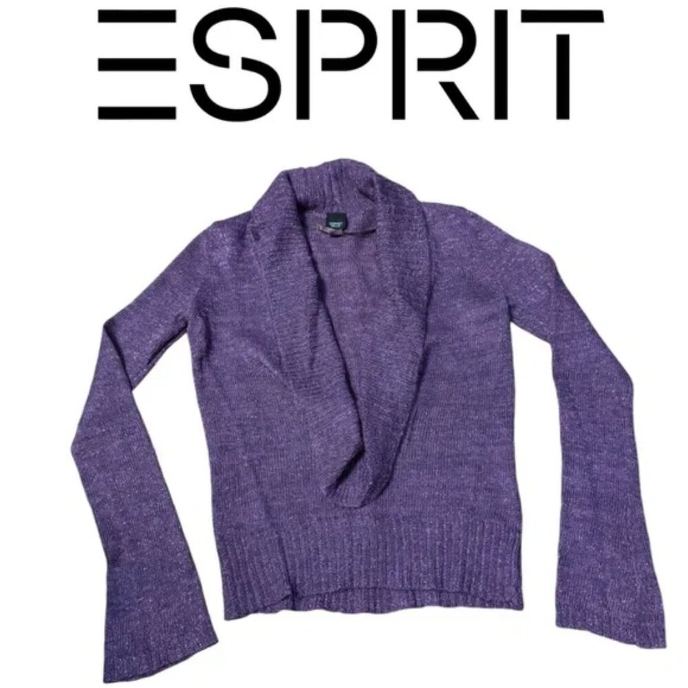 Esprit Purple Cowl Neck Sweater